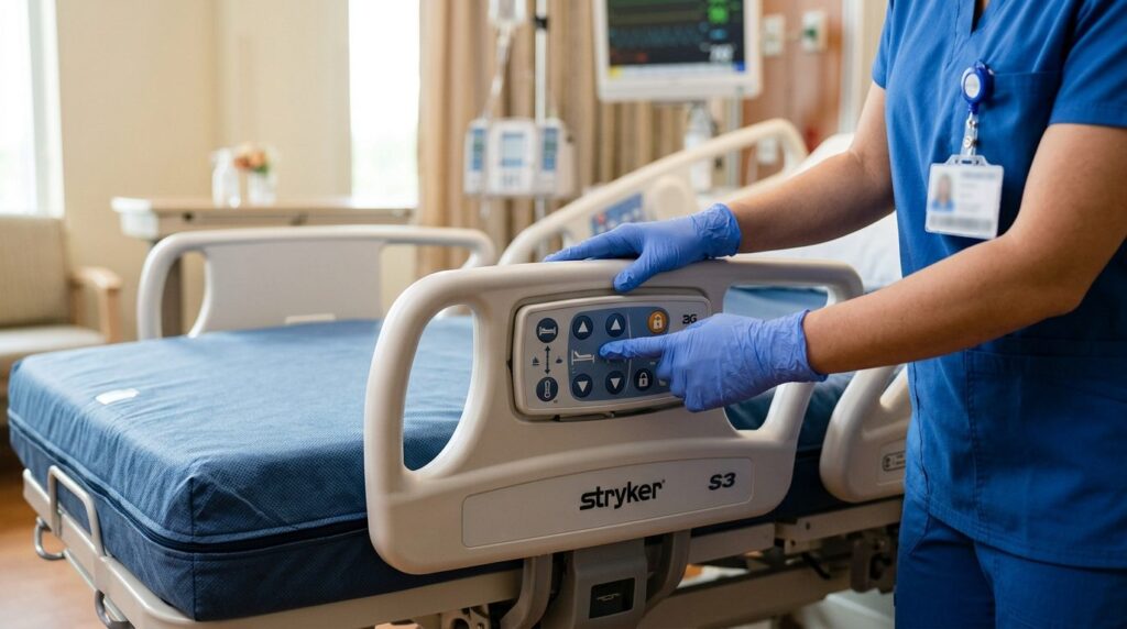 Close-up professional medical photography: Hands of a health